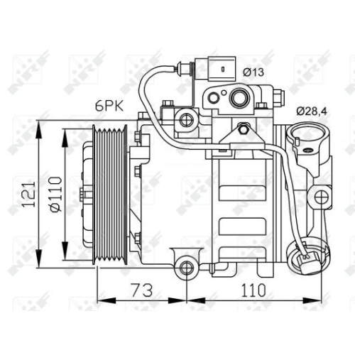 NRF Kompressor, Klimaanlage EASY FIT