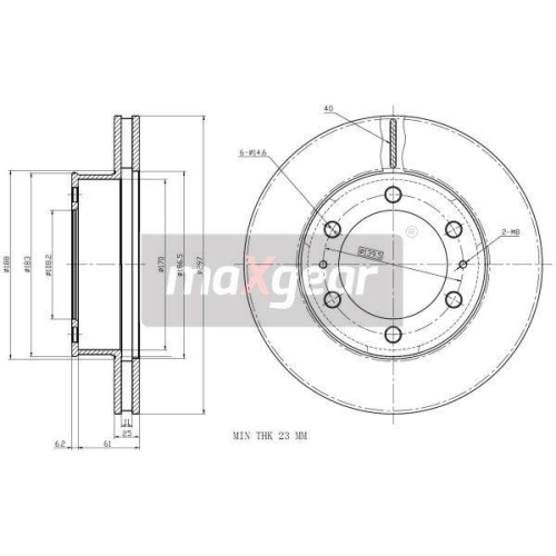 MAXGEAR Bremsscheibe