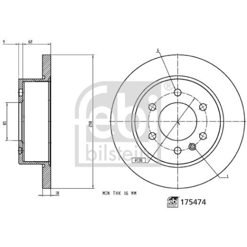 FEBI BILSTEIN Bremsscheibe