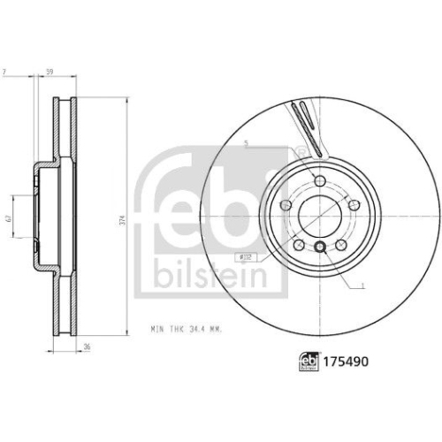 FEBI BILSTEIN Bremsscheibe