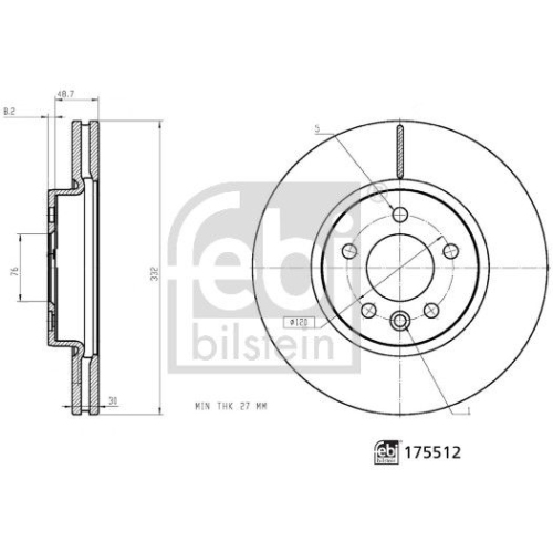 FEBI BILSTEIN Bremsscheibe