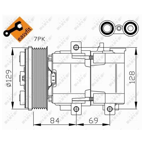 NRF Kompressor, Klimaanlage EASY FIT