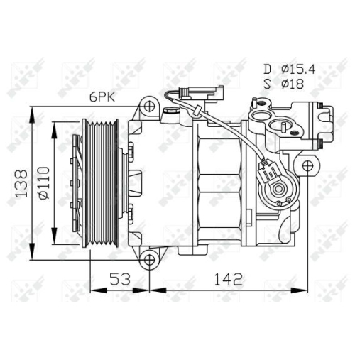 NRF Kompressor, Klimaanlage EASY FIT