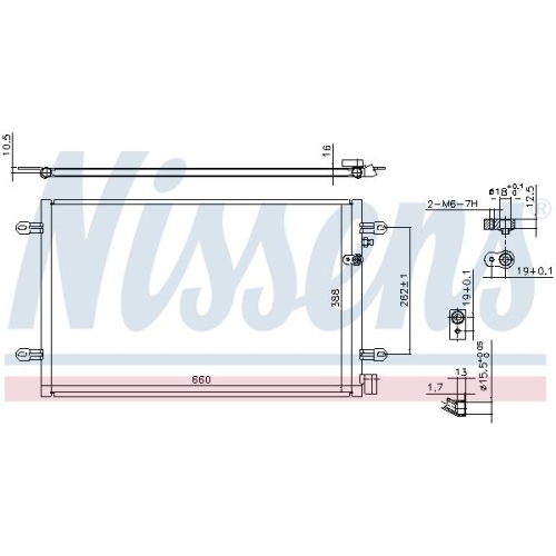 NISSENS Kondensator, Klimaanlage ** FIRST FIT **