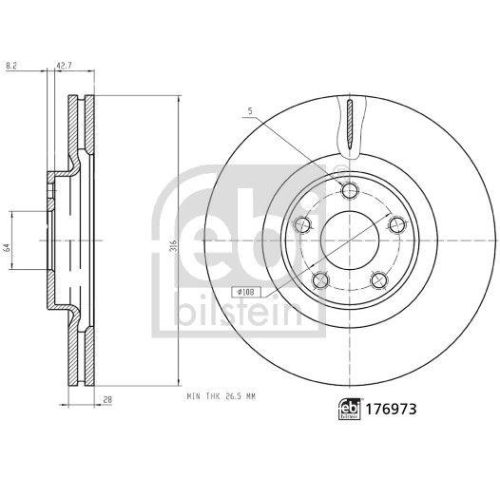 FEBI BILSTEIN Bremsscheibe