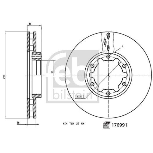 FEBI BILSTEIN Bremsscheibe