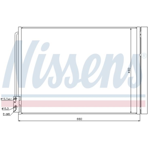 NISSENS Kondensator, Klimaanlage ** FIRST FIT **