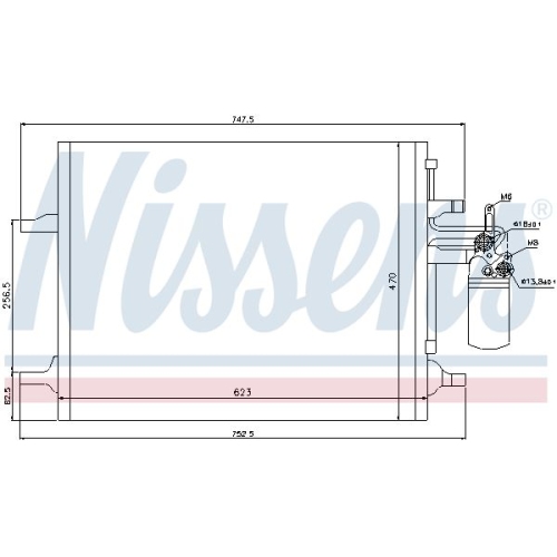 NISSENS Kondensator, Klimaanlage ** FIRST FIT **