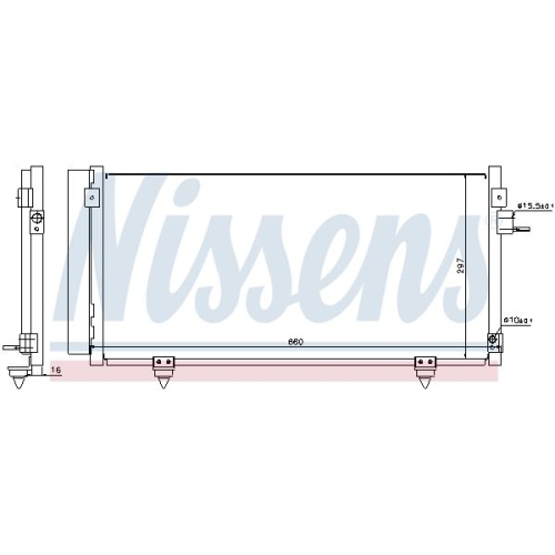 NISSENS Kondensator, Klimaanlage ** FIRST FIT **