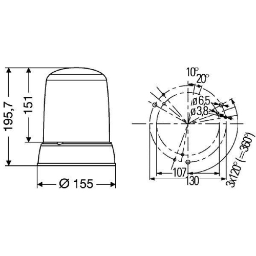 HELLA Blitz-Kennleuchte