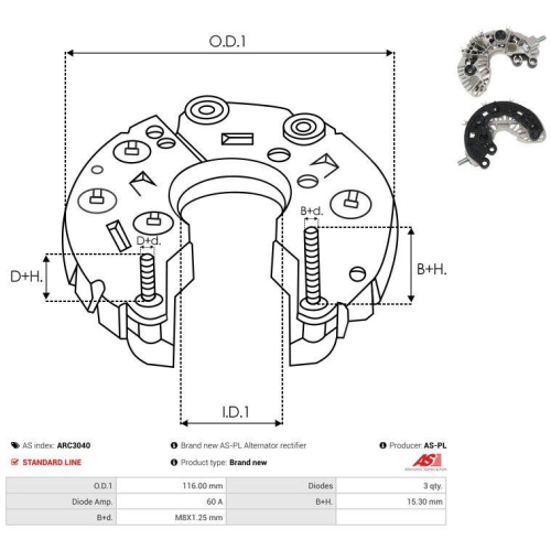 AS-PL Gleichrichter, Generator AS