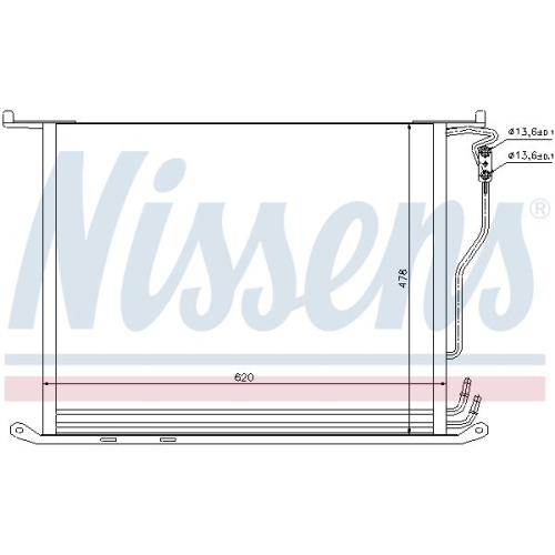 NISSENS Kondensator, Klimaanlage ** FIRST FIT **