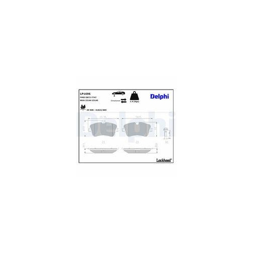DELPHI Bremsbelagsatz, Scheibenbremse