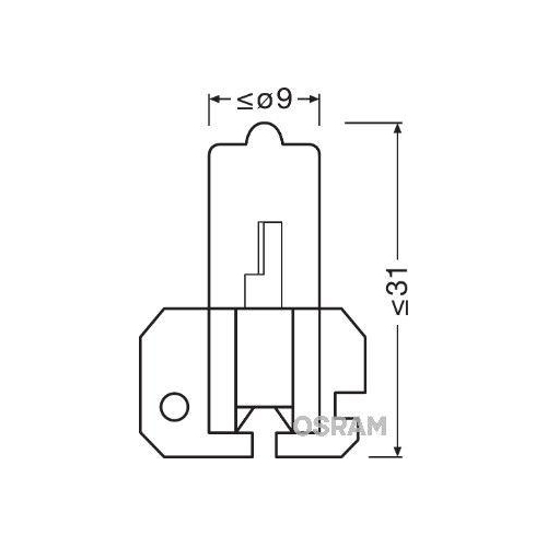 ams-OSRAM Glühlampe, Hauptscheinwerfer ORIGINAL