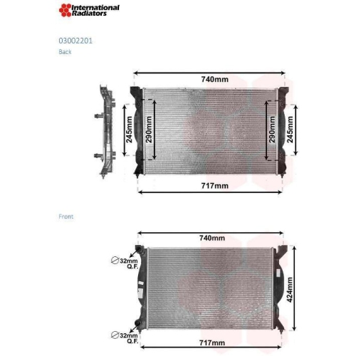 VAN WEZEL K&uuml;hler, Motork&uuml;hlung *** IR PLUS ***