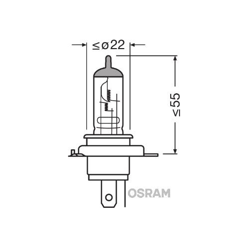 ams-OSRAM Glühlampe, Hauptscheinwerfer ORIGINAL MOTORCYCLE