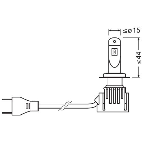 ams-OSRAM Glühlampe, Fernscheinwerfer NIGHT BREAKER LED H7