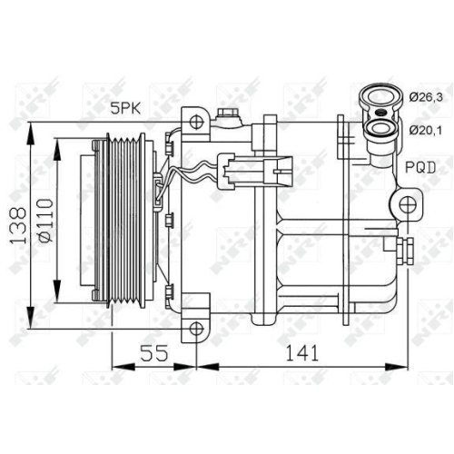 NRF Kompressor, Klimaanlage EASY FIT