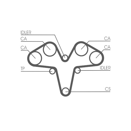CONTINENTAL CTAM Zahnriemen