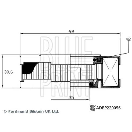 BLUE PRINT Filter, Kurbelgehäuseentlüftung