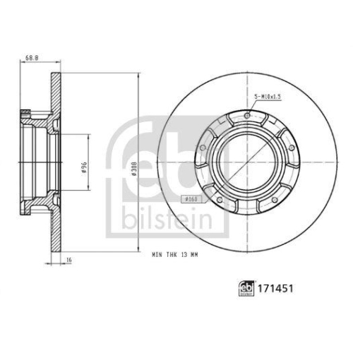 FEBI BILSTEIN Bremsscheibe