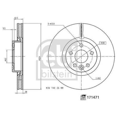 FEBI BILSTEIN Bremsscheibe