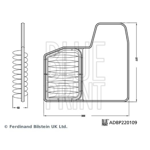 BLUE PRINT Luftfilter