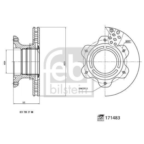 FEBI BILSTEIN Bremsscheibe