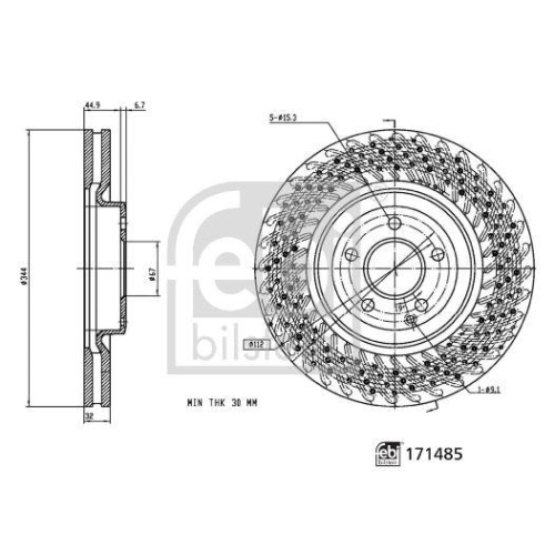 FEBI BILSTEIN Bremsscheibe