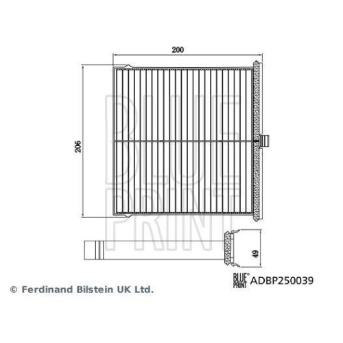 BLUE PRINT Filter, Innenraumluft