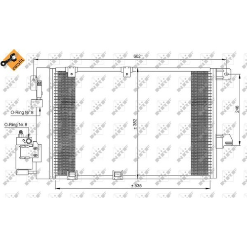NRF Kondensator, Klimaanlage EASY FIT