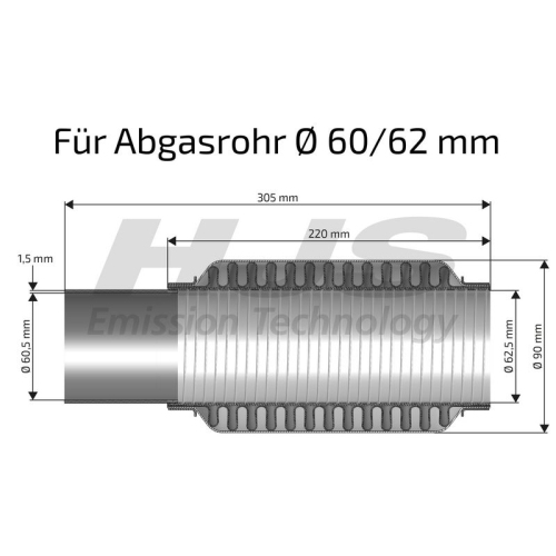 HJS Flexrohr, Abgasanlage SoftFlex