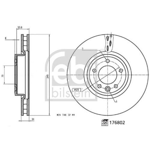 FEBI BILSTEIN Bremsscheibe