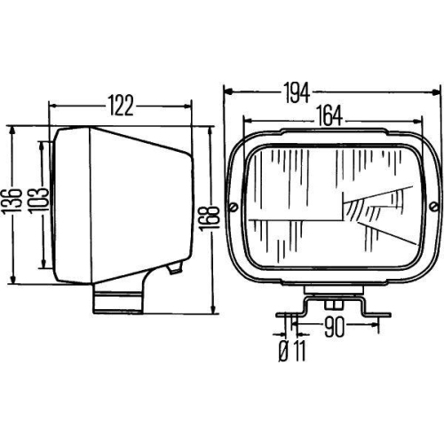 HELLA Hauptscheinwerfer