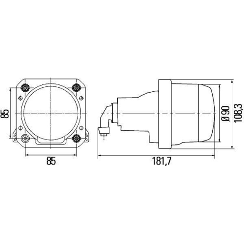 HELLA Hauptscheinwerfer