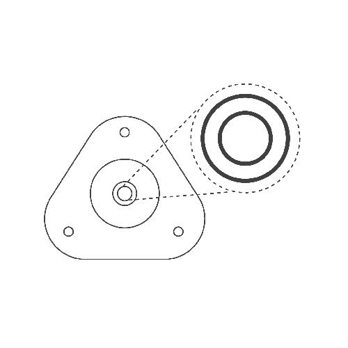 KYB Reparatursatz, Federbeinstützlager Suspension Mounting Kit