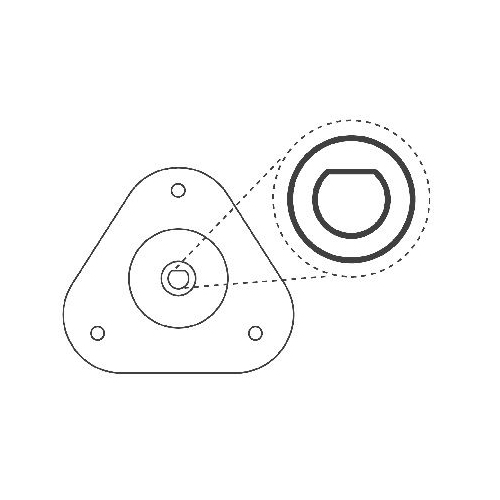 KYB Reparatursatz, Federbeinstützlager Suspension Mounting Kit