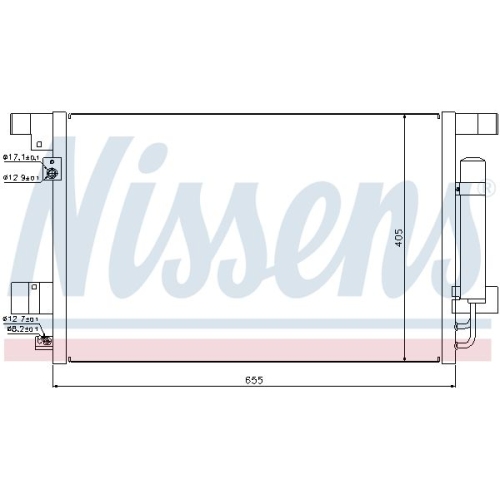 NISSENS Kondensator, Klimaanlage ** FIRST FIT **