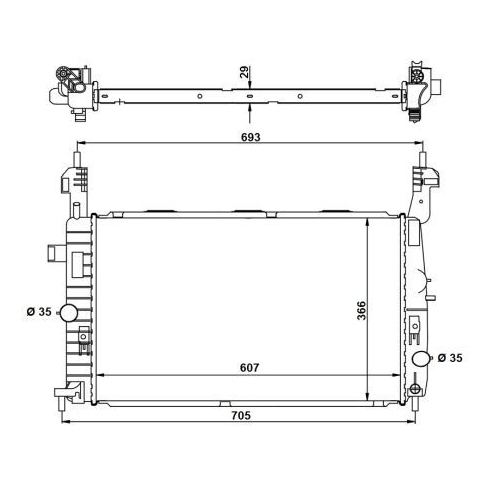 NRF Kühler, Motorkühlung EASY FIT