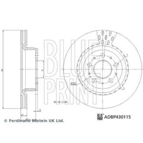 BLUE PRINT Bremsscheibe