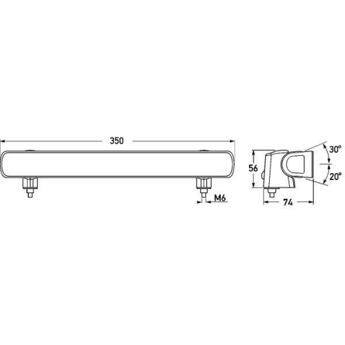 HELLA Arbeitsscheinwerfer LED Light Bar 350