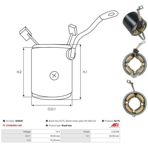 AS-PL Erregerwicklung, Starter AS