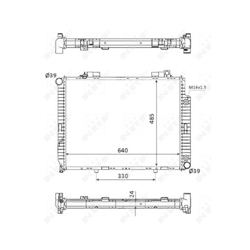 NRF Kühler, Motorkühlung EASY FIT