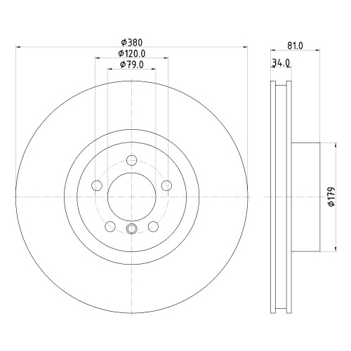 HELLA PAGID Bremsscheibe PRO High Carbon