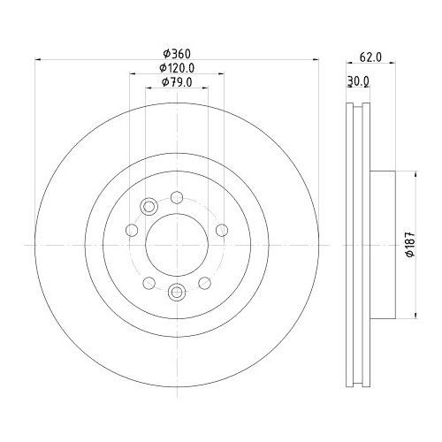 HELLA PAGID Bremsscheibe PRO High Carbon