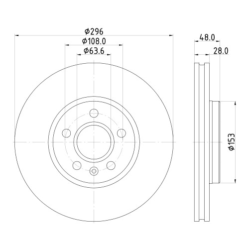 HELLA PAGID Bremsscheibe PRO High Carbon