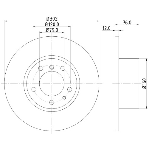 HELLA PAGID Bremsscheibe PRO High Carbon