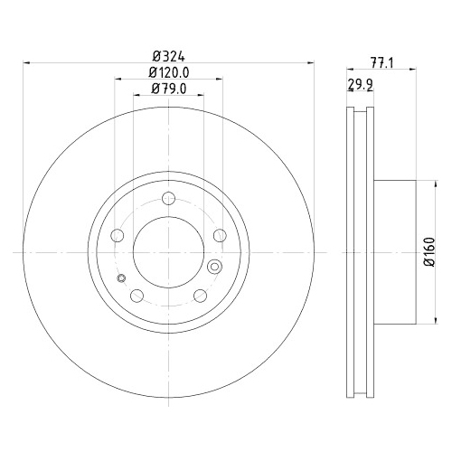 HELLA PAGID Bremsscheibe PRO High Carbon