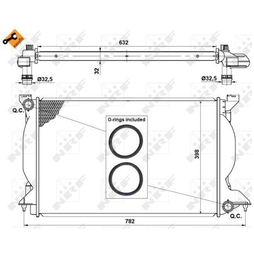 NRF Kühler, Motorkühlung EASY FIT