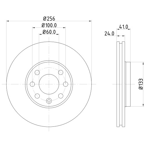 HELLA PAGID Bremsscheibe PRO High Carbon